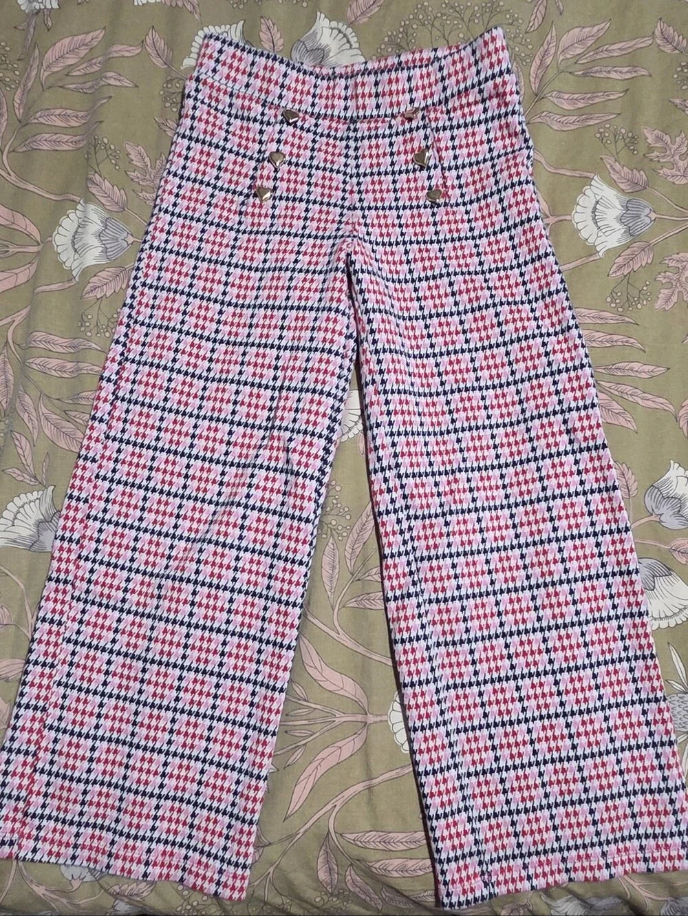 Old Navy Black Cardigan with Pink Smiley Dot Knit